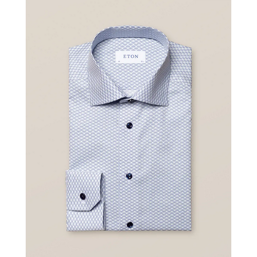 Eton Slim Fit - Dark blue signature twill